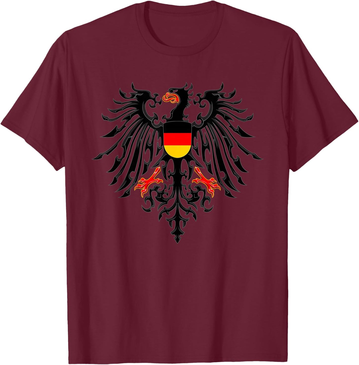 Germany Eagle Flag - German Eagle T-Shirt - T-Shirt | Maroon