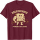 Breadwinner Powered by Carbs Funny Gym Bread Lifting Weights T-Shirt - T-Shirt | Maroon