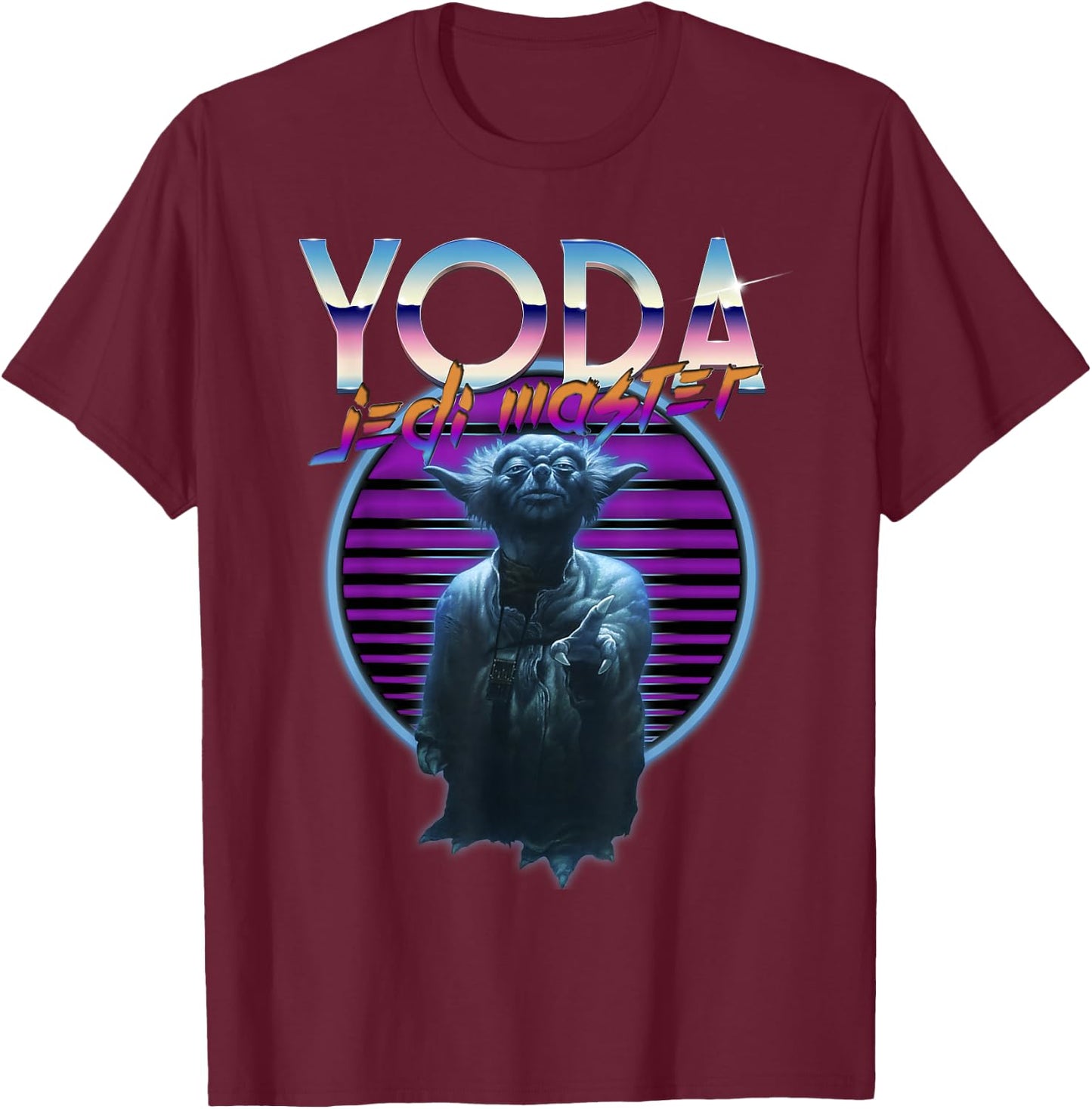 Star Wars Yoda Jedi Master The Ultimate Retro 80's T-Shirt - T-Shirt | Maroon