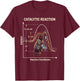 Catalytic Reaction Chemistry Cat Funny Science T-Shirt - T-Shirt | Maroon