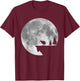 Great Kiwi Bird Moon Design Nature Kiwis T-Shirt - T-Shirt | Maroon
