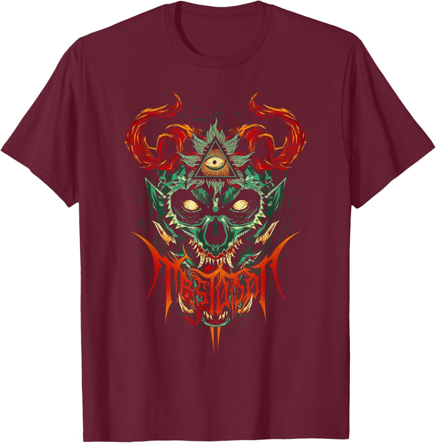 Mastodon – Leaf Beast T-Shirt - T-Shirt | Maroon