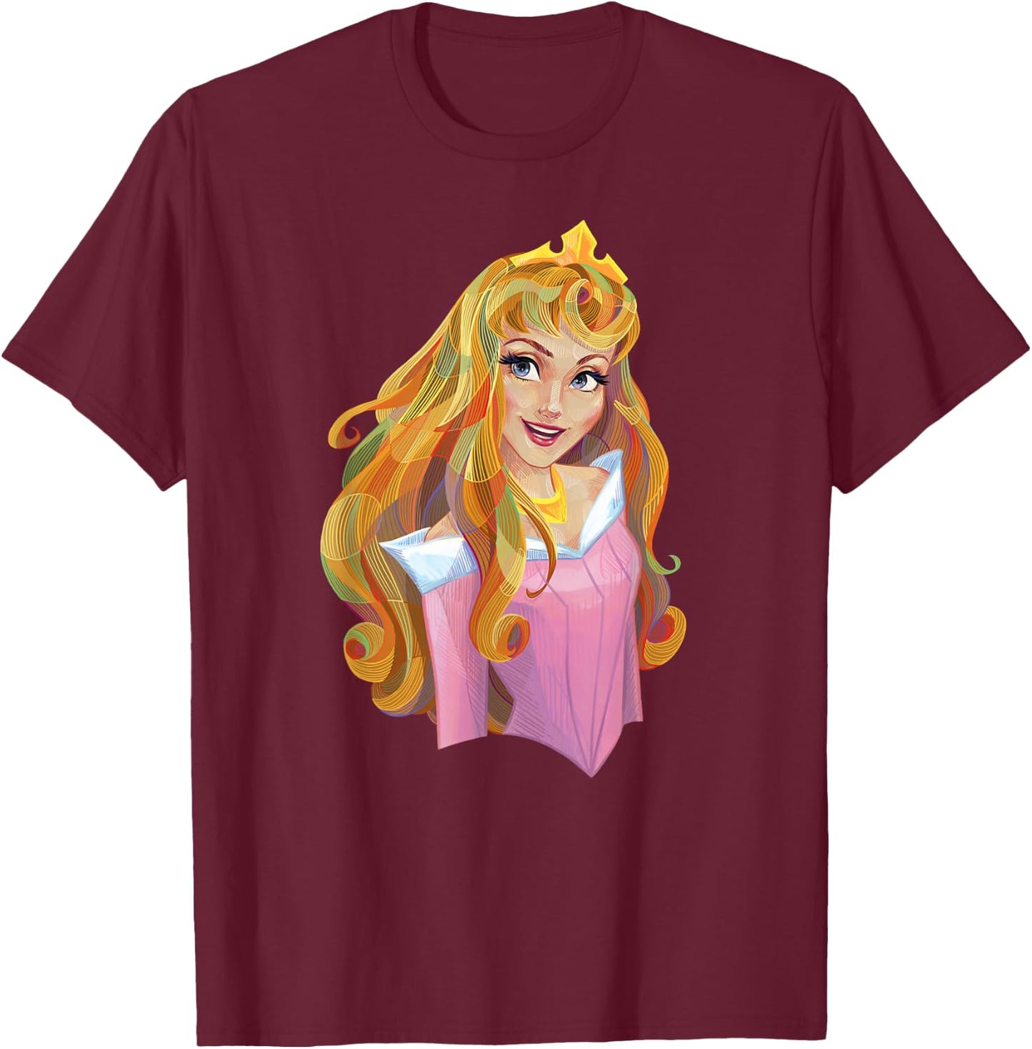 Disney Sleeping Beauty Princess Aurora Graphic T-Shirt - T-Shirt | Maroon