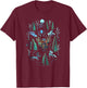 Harry Potter Group Trapped in The Forbidden Forest Small T-Shirt - T-Shirt | Maroon