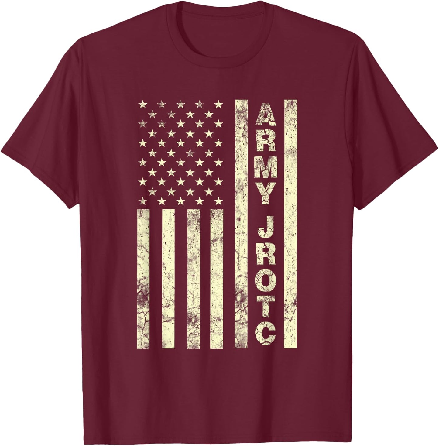Cool United States Army USA Junior ROTC US Flag Army JROTC T-Shirt - T-Shirt | Maroon