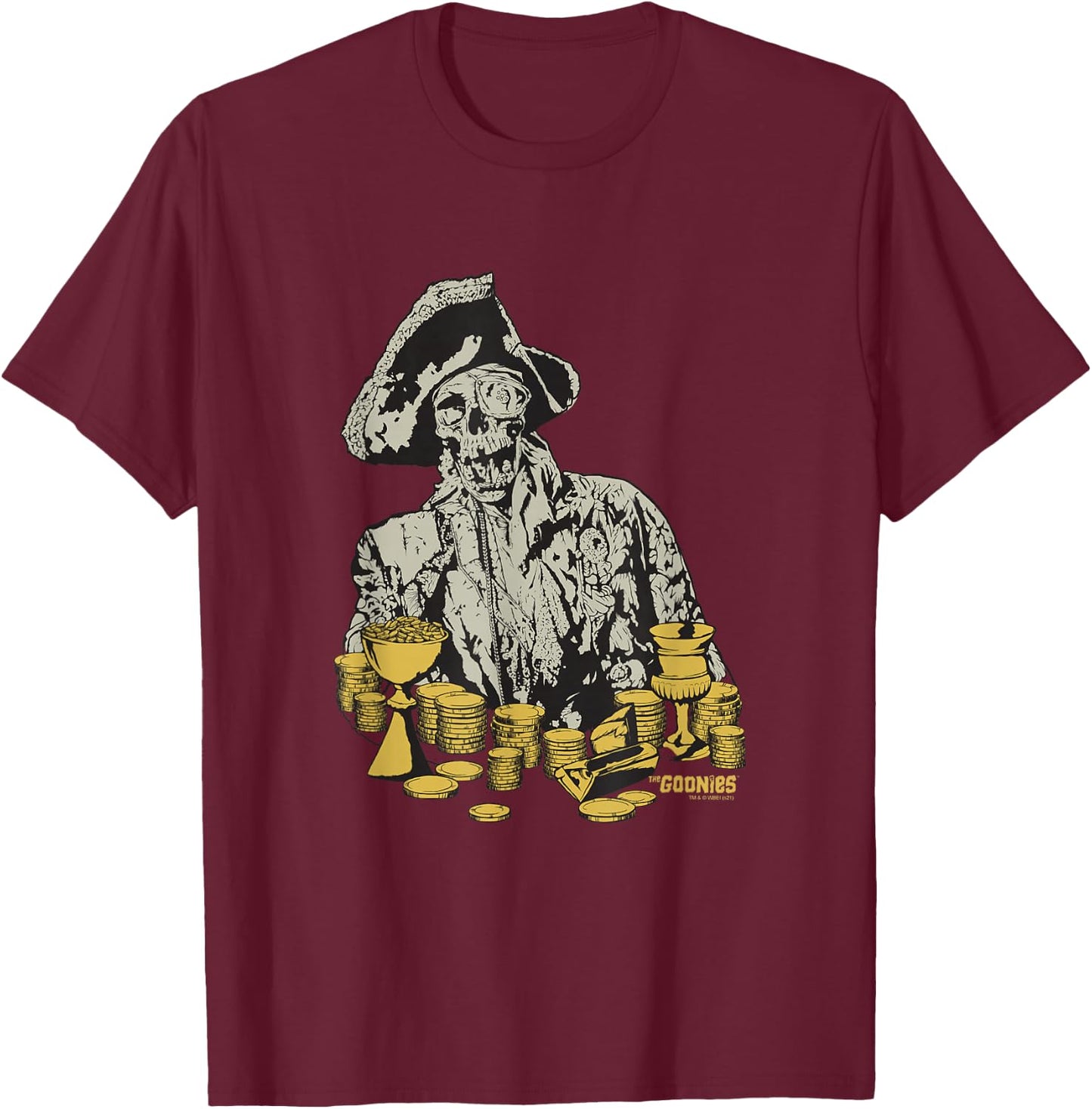 The Goonies One Eyed Willy T-Shirt - T-Shirt | Maroon