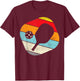 Pickleball Retro Pickle Ball Paddleball Sport Men Women Gift T-Shirt - T-Shirt | Maroon