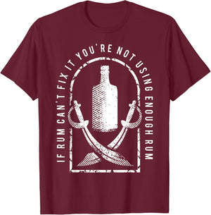 Funny Pirate Freebooter Buccaneer Caribbean Adventure Shirt T-Shirt - T-Shirt | Maroon