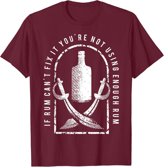 Funny Pirate Freebooter Buccaneer Caribbean Adventure Shirt T-Shirt - T-Shirt | Maroon