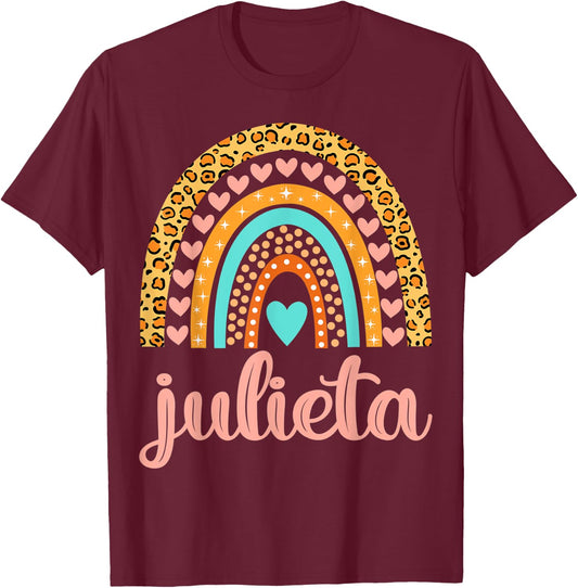 Julieta Julieta Name Birthday Shirt Gift T-Shirt - T-Shirt | Maroon