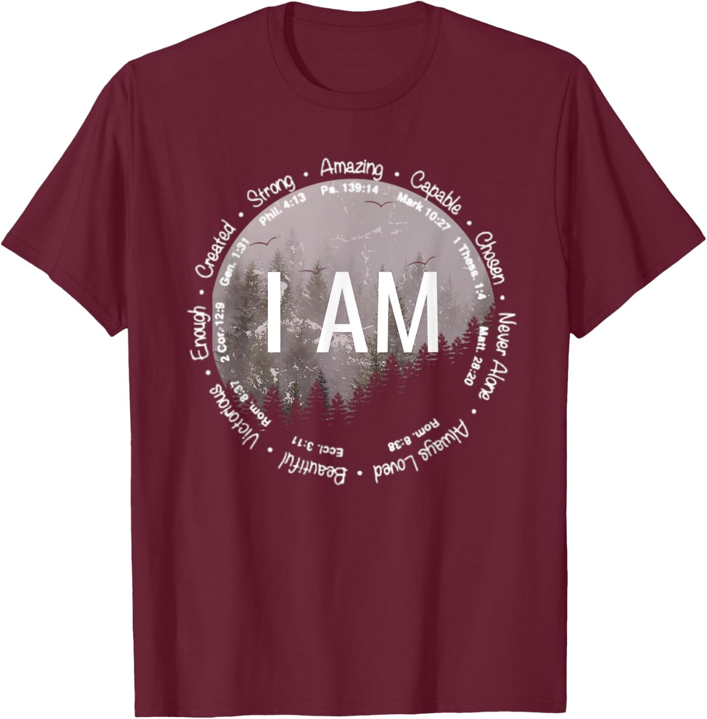 I Am A Child Of The Most High God Jesus Vintage Distressed T-Shirt - T-Shirt | Maroon
