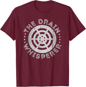 Plumbing Pipefitter, Drain Whisperer, Funny Plumber T-Shirt - T-Shirt | Maroon