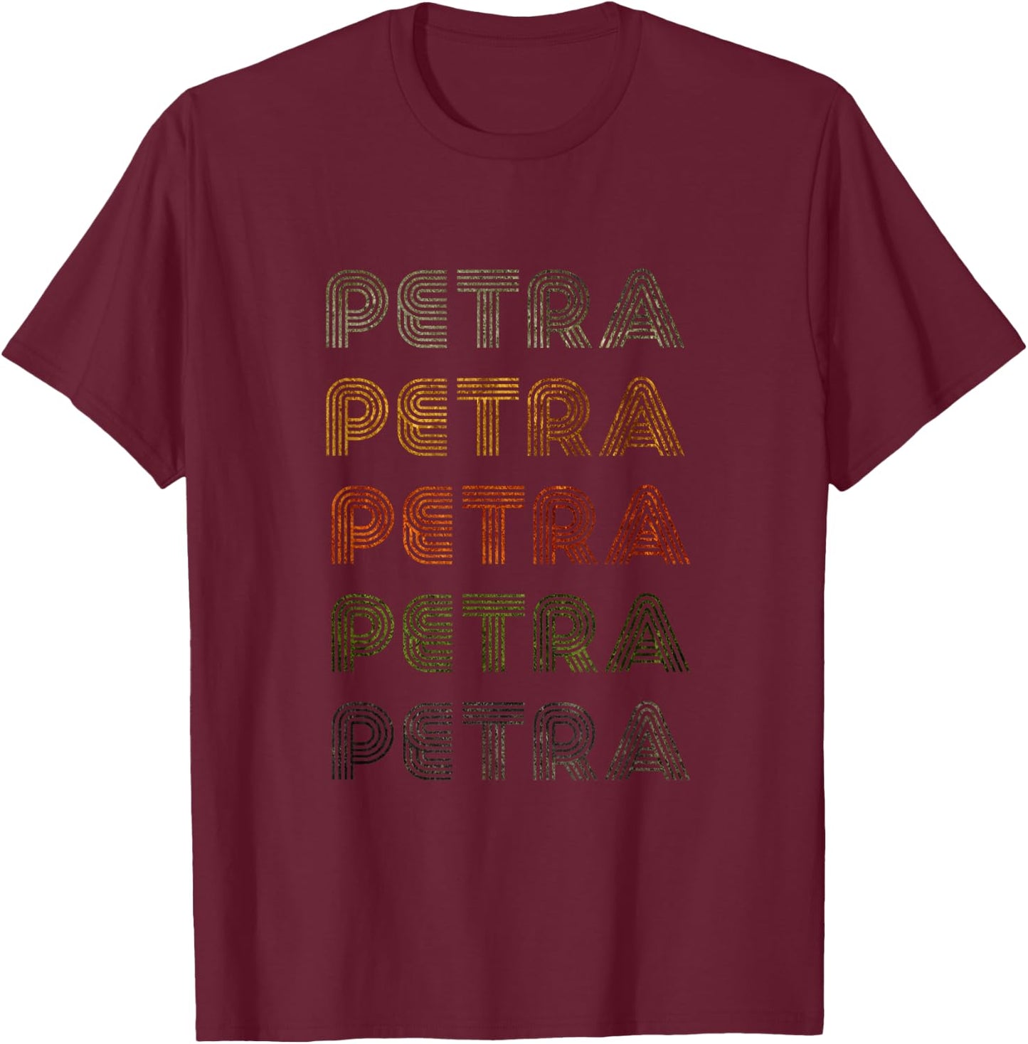 Love Heart Petra Grunge/Vintage Style Black Petra T-Shirt - T-Shirt | Maroon
