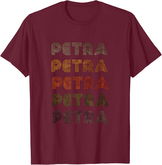Love Heart Petra Grunge/Vintage Style Black Petra T-Shirt - T-Shirt | Maroon
