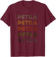 Love Heart Petra Grunge/Vintage Style Black Petra T-Shirt - T-Shirt | Maroon