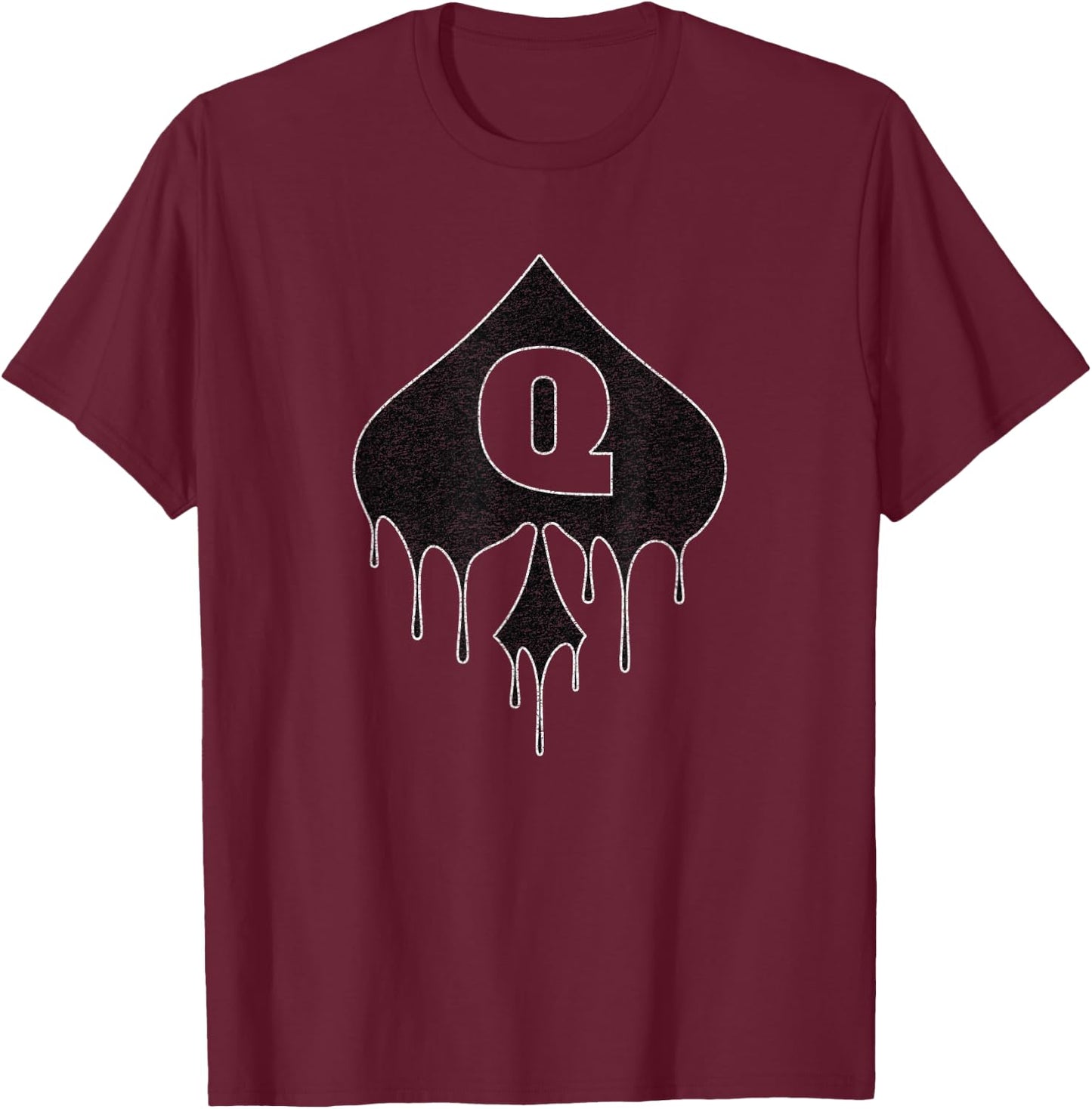 Swinger Lifestyle Queen of Spades T-Shirt - T-Shirt | Maroon
