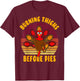 Funny Thanksgiving Day 5k 10k Trot Run Runner Costume T-Shirt - T-Shirt | Maroon