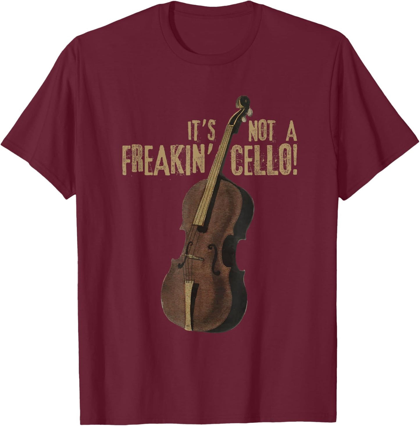 Double Bass Funny Jazz Instruments Music T-Shirt - T-Shirt | Maroon