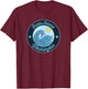Orcas Island WA Washington Souvenir Nautical Surfer Graphic T-Shirt - T-Shirt | Maroon