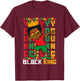 Young Black King Dab Kid African American Boy Juneteenth T-Shirt - T-Shirt | Maroon