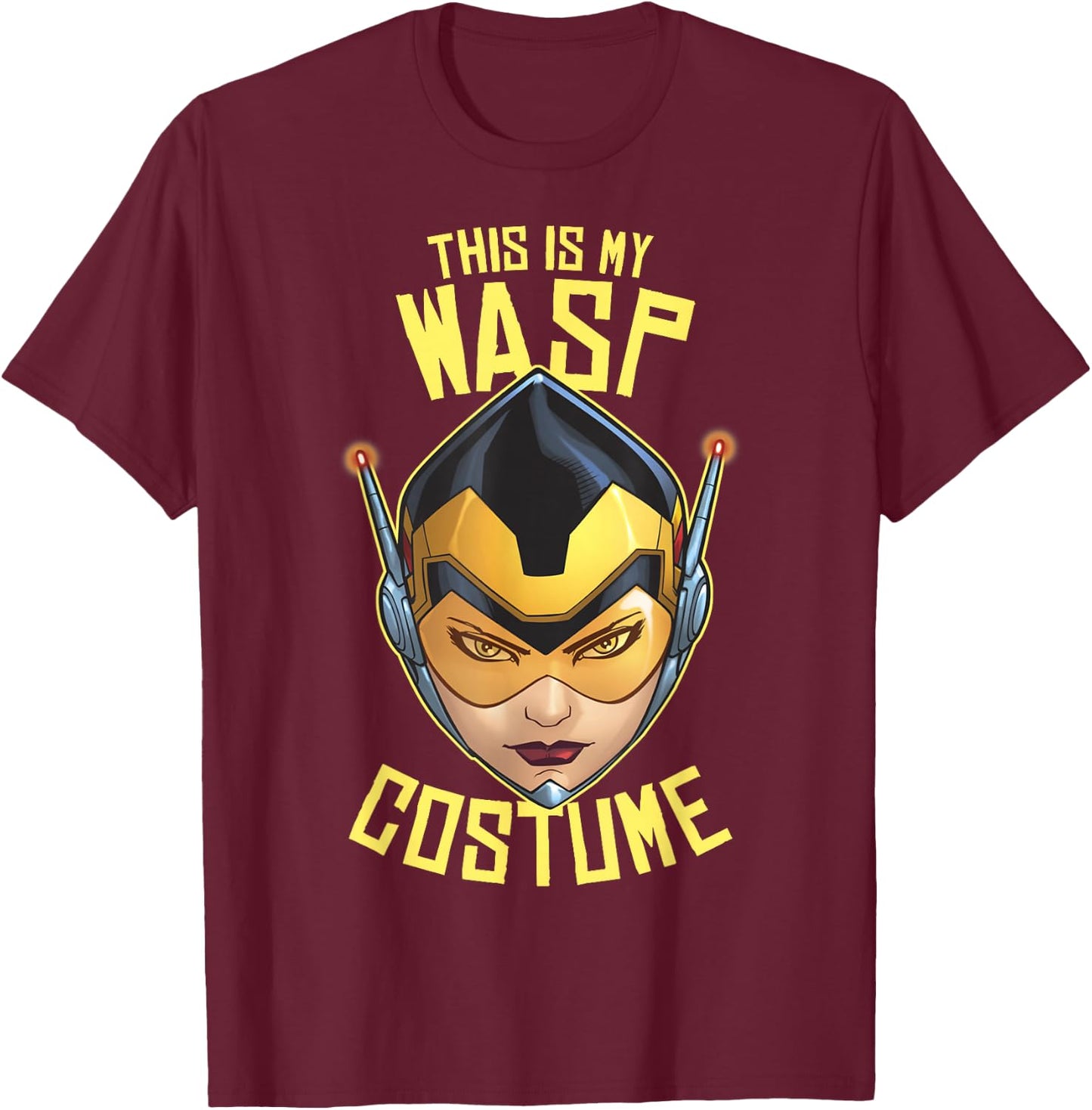 Marvel The Wasp Halloween Costume T-Shirt - T-Shirt | Maroon