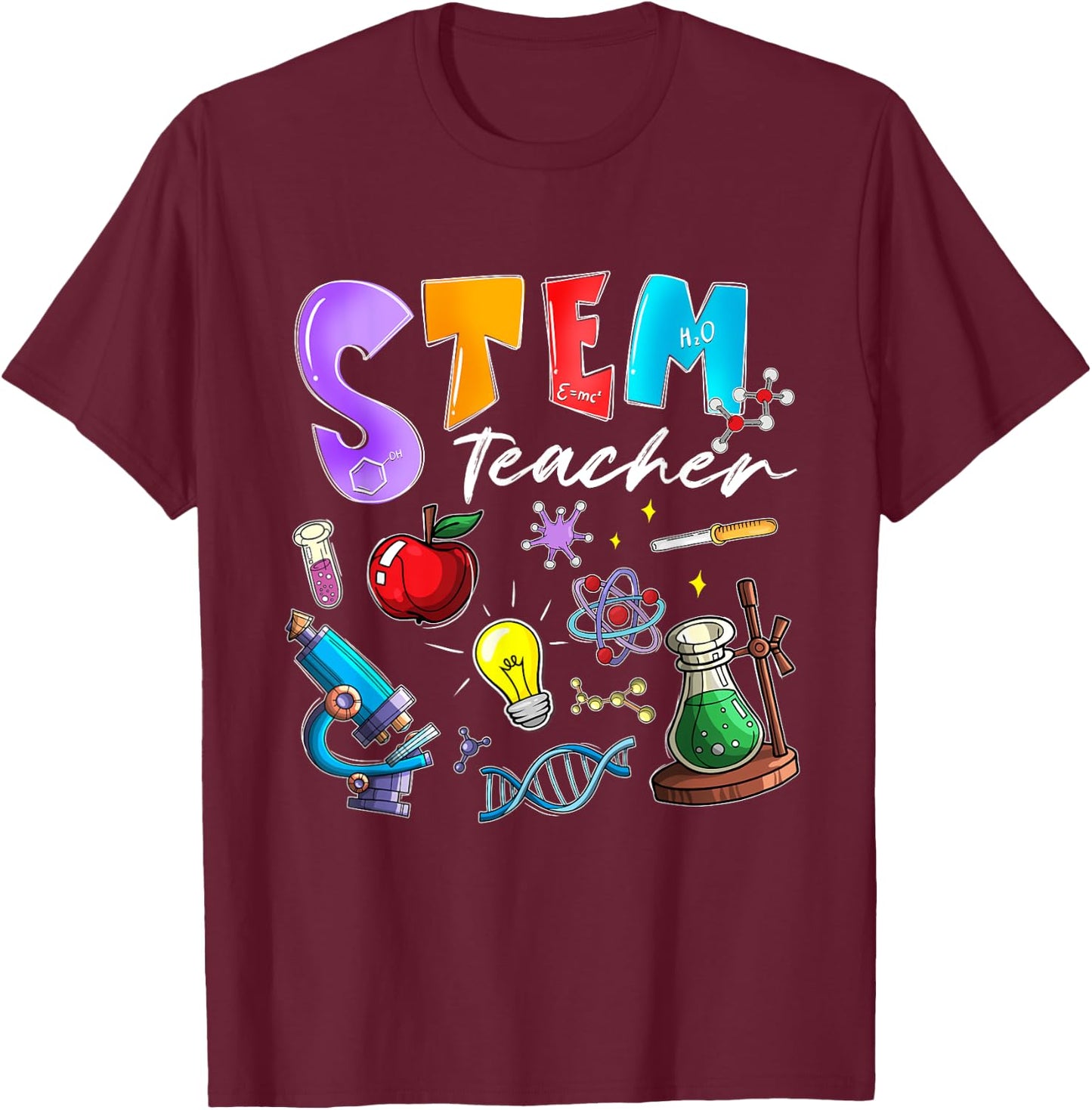 Steminist STEM Teacher Science Technology Engineering Math T-Shirt - T-Shirt | Maroon