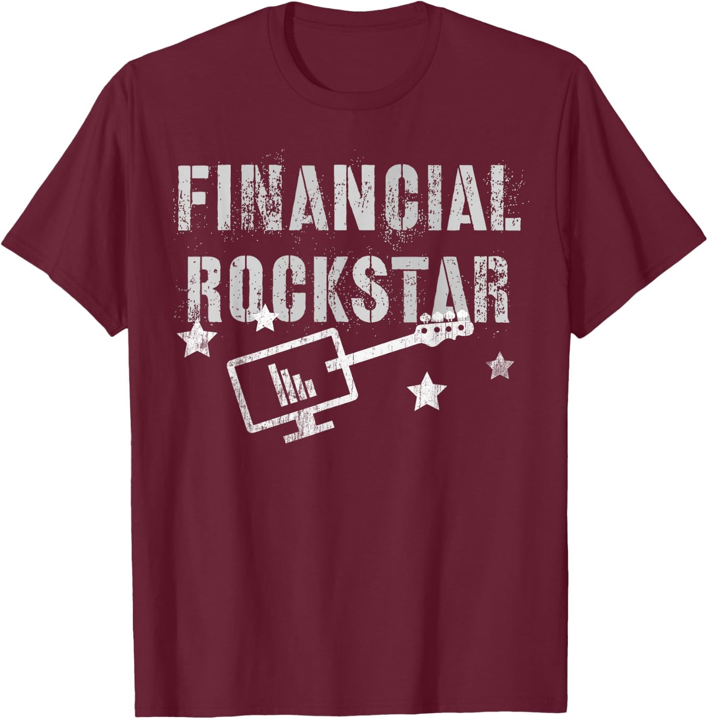 Finance Manager Financial Rockstar Accountant Executive CFO T-Shirt - T-Shirt | Maroon