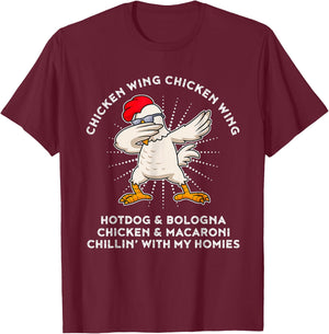 Chicken Wing Chicken Wing Shirt Song Lyric Hot Dog Bologna T-Shirt - T-Shirt | Maroon