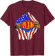 Funny Super Bunny Hero Family T-Shirt - T-Shirt | Maroon