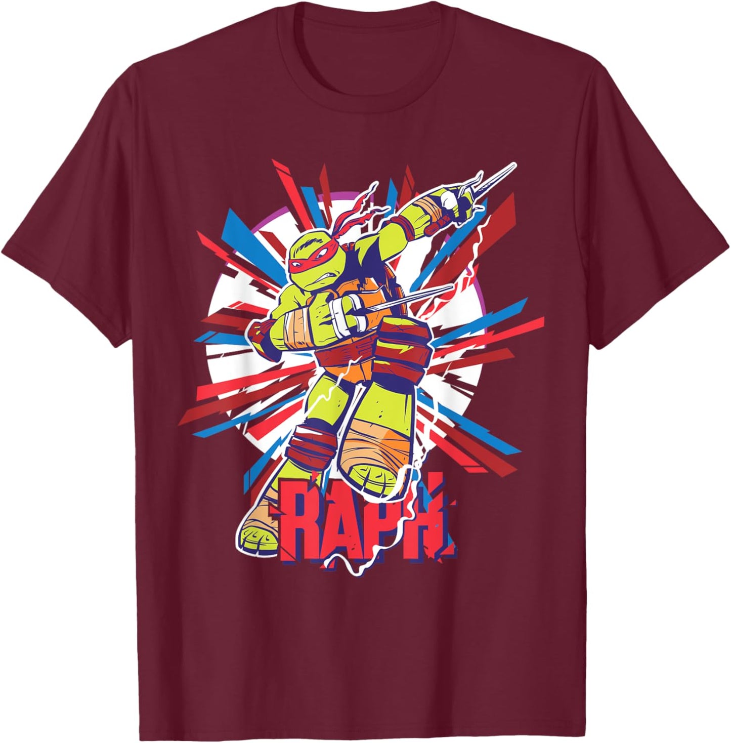 Teenage Mutant Ninja Turtles Raphael Raph T-Shirt - T-Shirt | Maroon