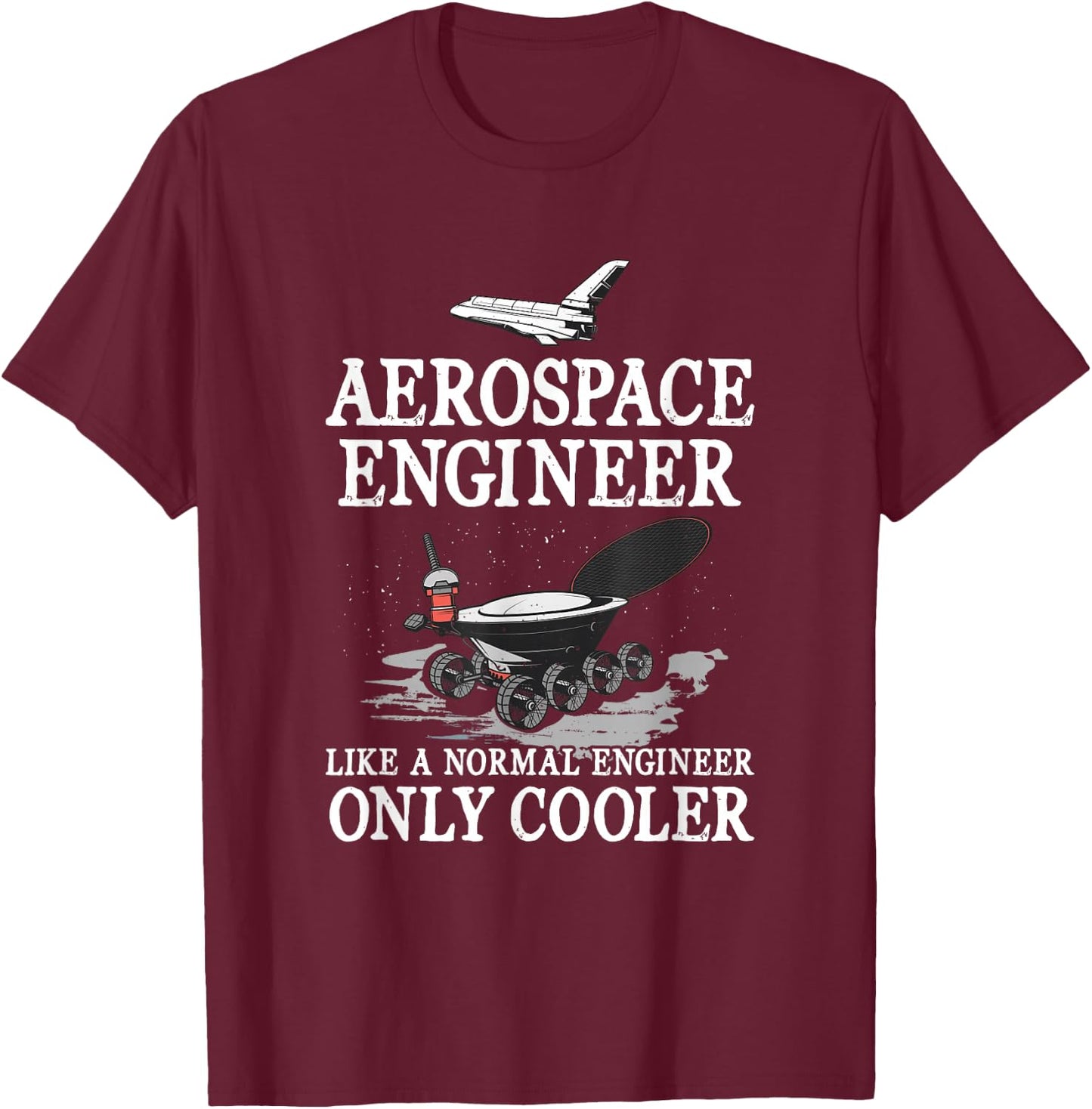 Aerospace Engineer Outfits Aerospace Engineering - Men's Black Short Sleeve - Small T-Shirt - T-Shirt | Maroon