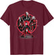 Marvel Avengers Black Widow Multiplied Small T-Shirt - T-Shirt | Maroon