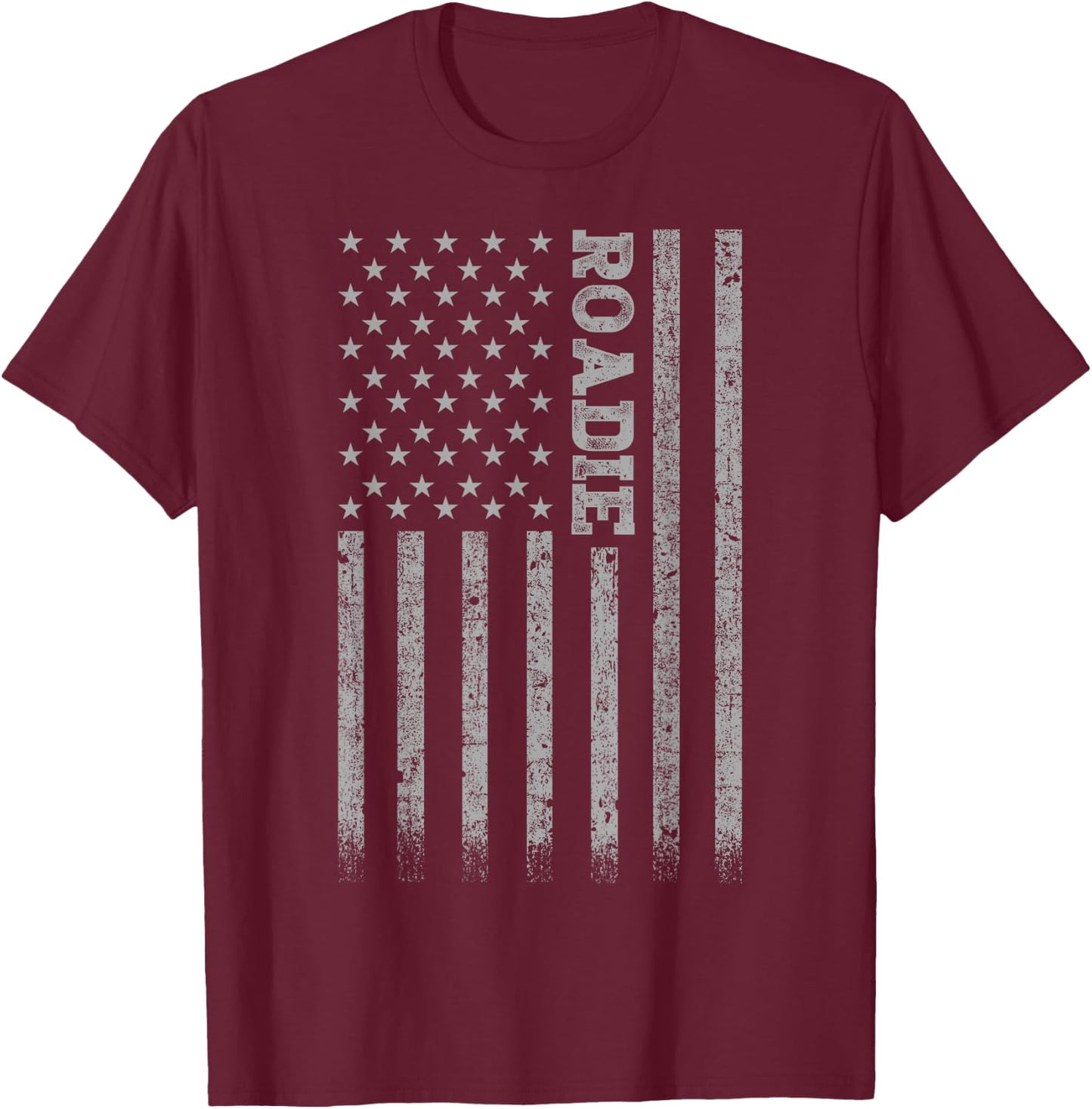 Roadie American Flag T-Shirt - T-Shirt | Maroon