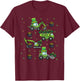 Kids St Patricks Day Trucks Construction Excavator Tractor T-Shirt - T-Shirt | Maroon