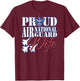 Proud Air National Guard Wife Shirt Air Force Military T-Shirt - T-Shirt | Maroon