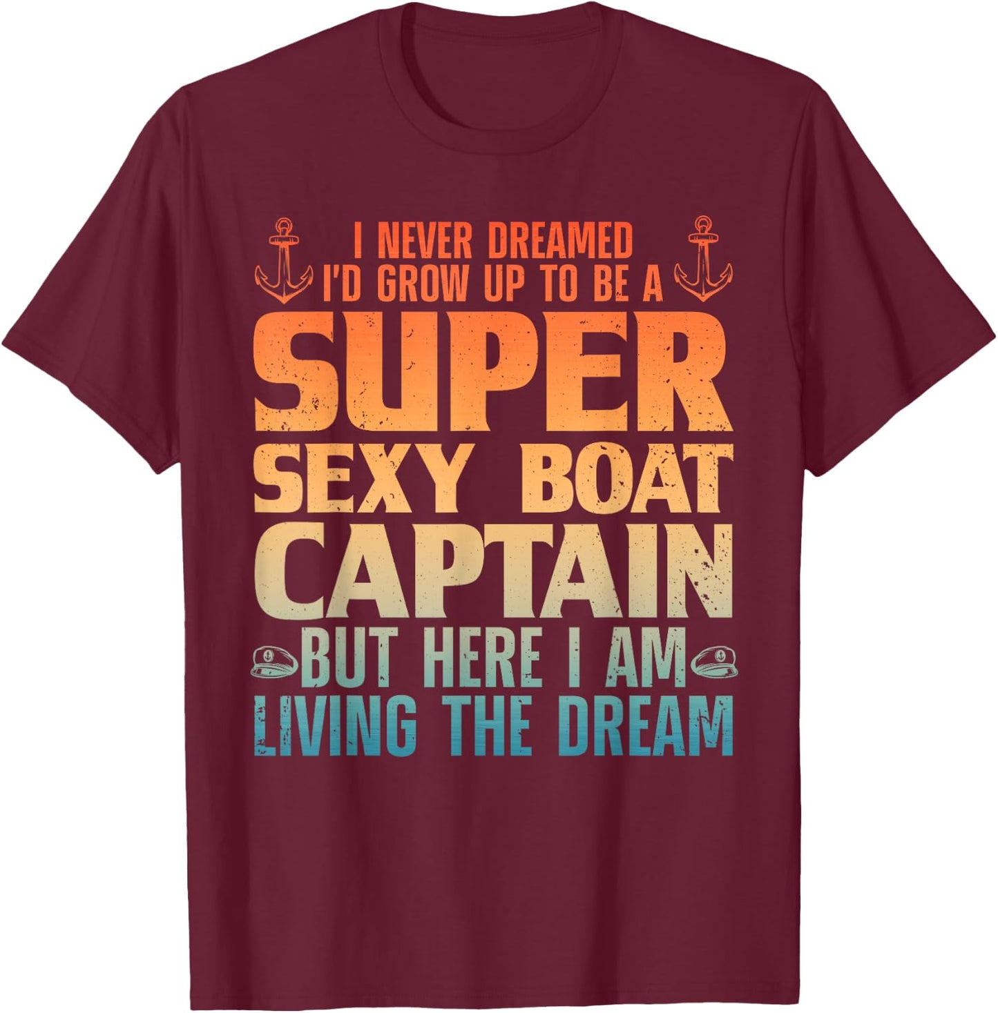 Cool Boat Captain Women Sail Pontoon Boating Boater T-Shirt - T-Shirt | Maroon