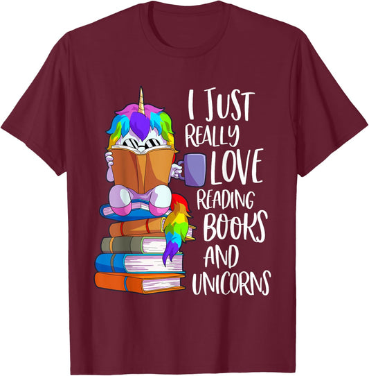 Book Lover Shirt Girls Kids Women Book Reading Gift Bookworm T-Shirt - T-Shirt | Maroon