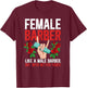 Female Barber Definition Female Hairdresser Girl T-Shirt - T-Shirt | Maroon