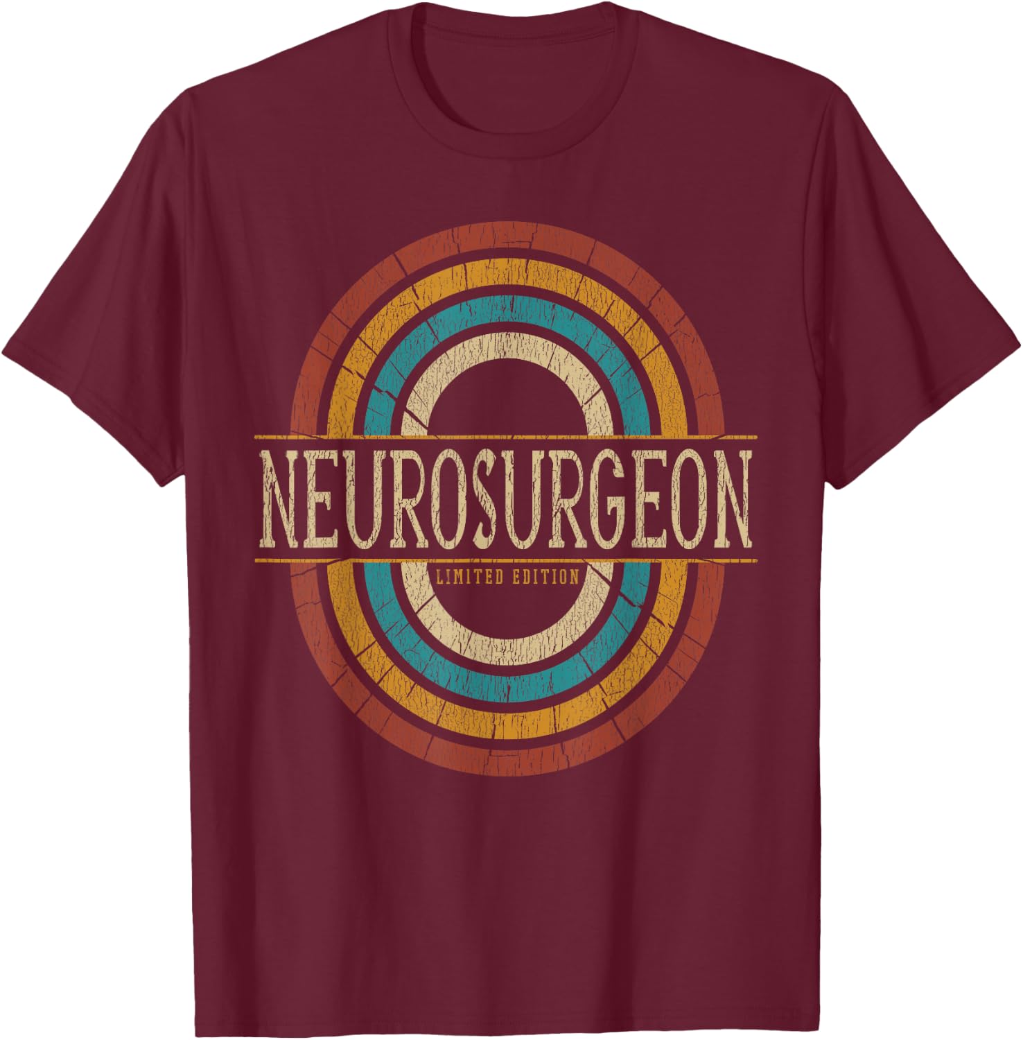 Neurosurgeon Vintage Retro T-Shirt - T-Shirt | Maroon