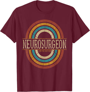 Neurosurgeon Vintage Retro T-Shirt - T-Shirt | Maroon