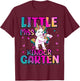Little Miss Kindergarten Back To School Girls Kindergarten T-Shirt - T-Shirt | Maroon