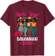 Black Girls Trip Savannah 2025 Vacation Matching T-Shirt - T-Shirt | Maroon
