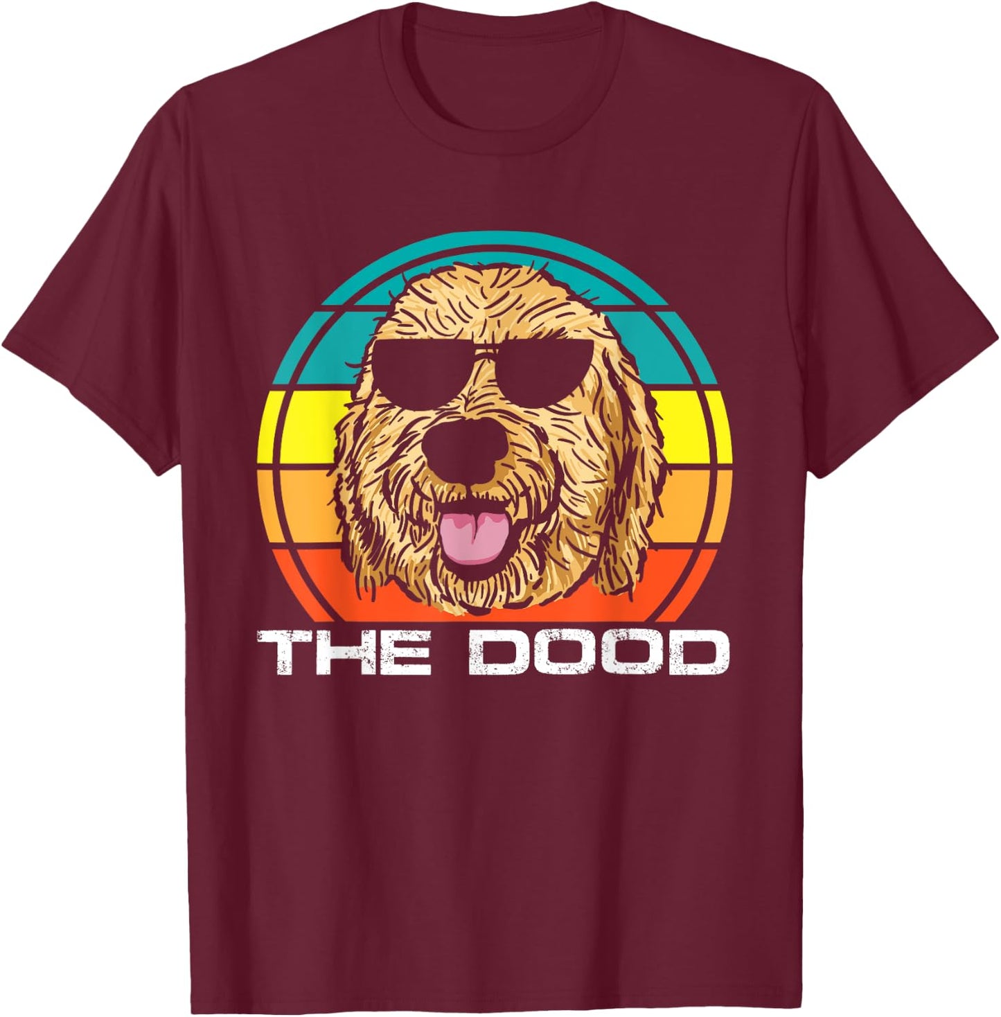 The Dood | Vintage Goldendoodle Dog Owner Women T-Shirt - T-Shirt | Maroon