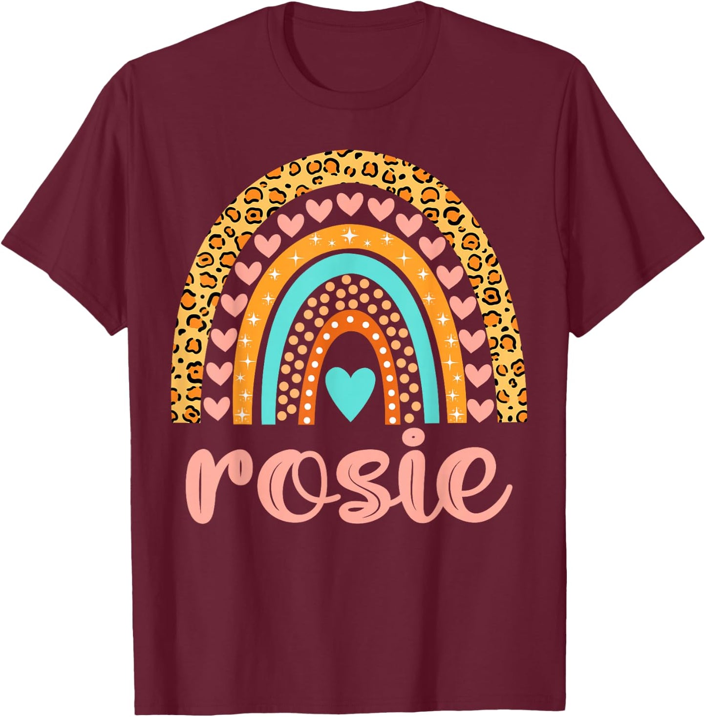 Rosie Rosie Name Birthday Shirt Gift T-Shirt - T-Shirt | Maroon