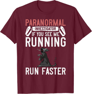 Paranormal Investigator Ghost Hunting Beginner T-Shirt - T-Shirt | Maroon
