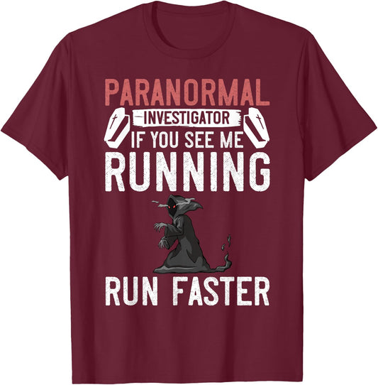 Paranormal Investigator Ghost Hunting Beginner T-Shirt - T-Shirt | Maroon