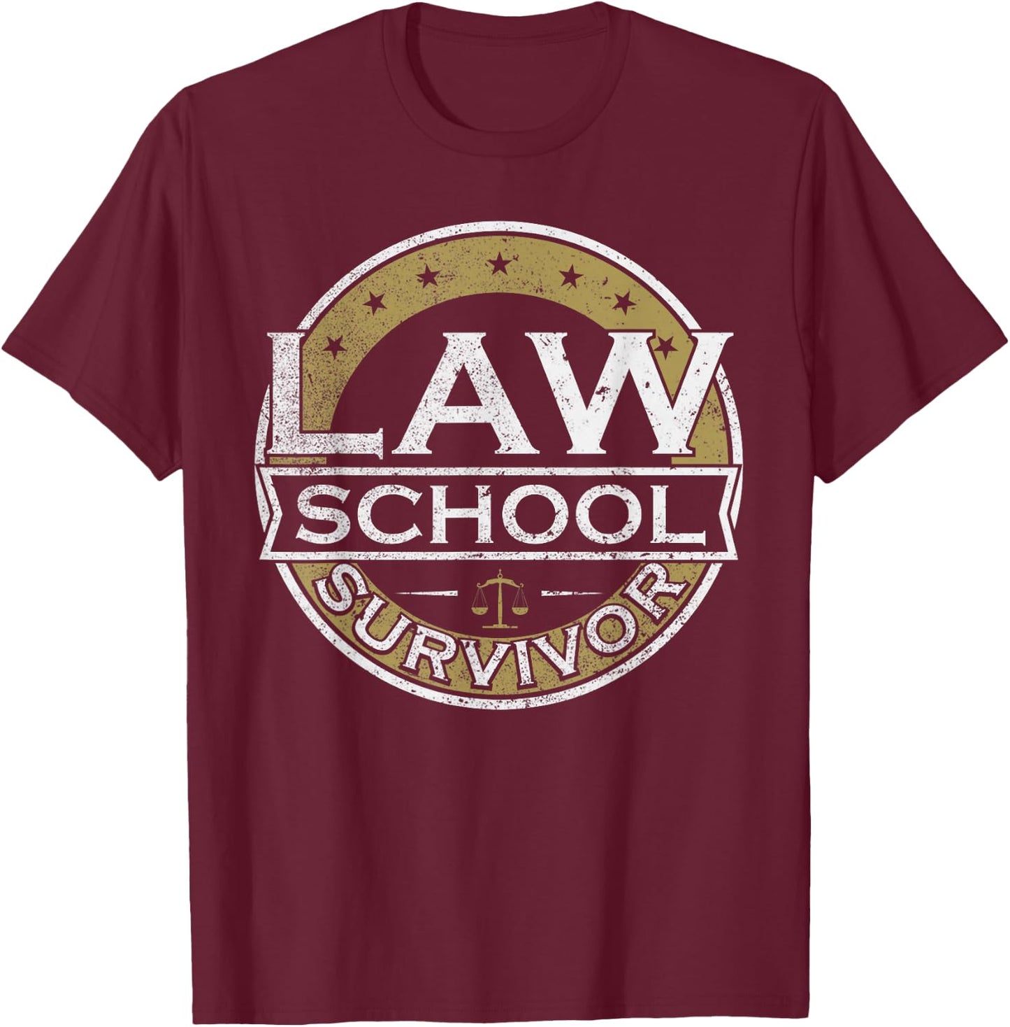 Lawyer Law Public Prosecutor - Court Jurist Attorney T-Shirt - T-Shirt | Maroon