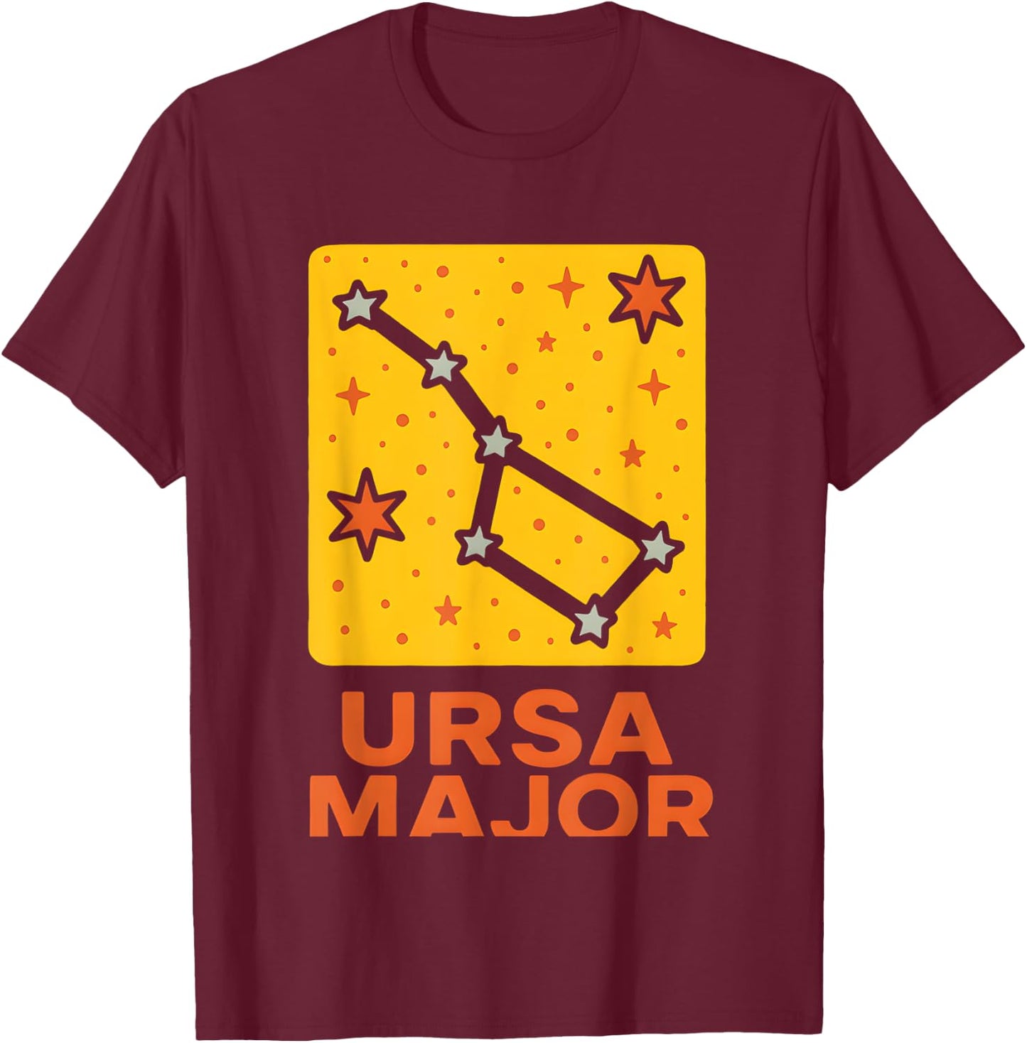 Stars Constellation Ursa Major Space Astronomer T-Shirt - T-Shirt | Maroon