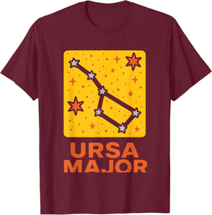 Stars Constellation Ursa Major Space Astronomer T-Shirt - T-Shirt | Maroon