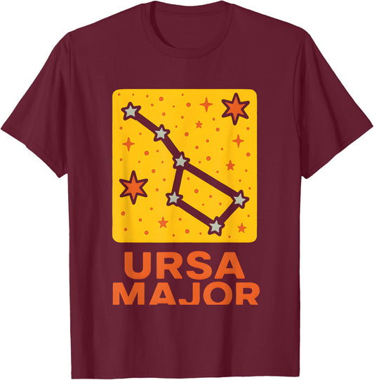 Stars Constellation Ursa Major Space Astronomer T-Shirt - T-Shirt | Maroon